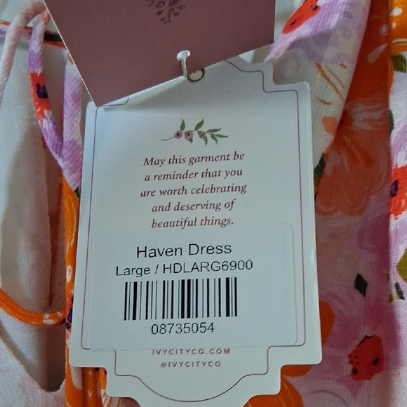 Ivy City Co Pink and Orange Floral Maxi Dress - Picture 6 of 6
